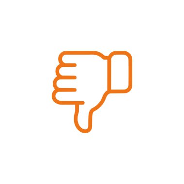 Beyaz arkaplandaki simgeden nefret et. Düz moda vektör illüstrasyonuName