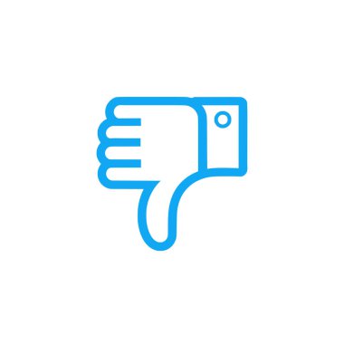 Beyaz arkaplandaki simgeden nefret et. Düz moda vektör illüstrasyonuName