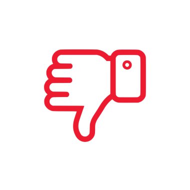 Beyaz arkaplandaki simgeden nefret et. Düz moda vektör illüstrasyonuName