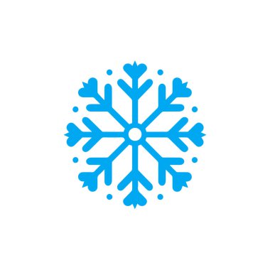 Beyaz arka planda kar simgesi. Düz moda vektör illüstrasyonuName