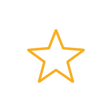 Beyaz arkaplanda özeti olan izole edilmiş altın yıldız simgesi, dijital tasarım için mükemmel ve web siteleri ve uygulamalar için grafik kaynakları oluşturuluyor.