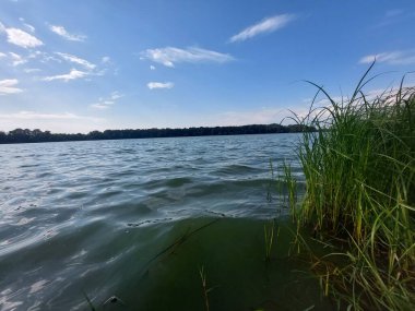 Güzel göl manzarası