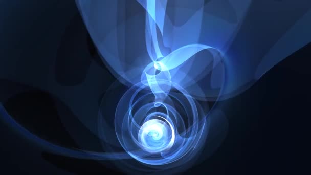 Fondo Vídeo Bucle Azul Profundo Abstracto Abstracto Luz Movimiento Títulos — Vídeos de Stock