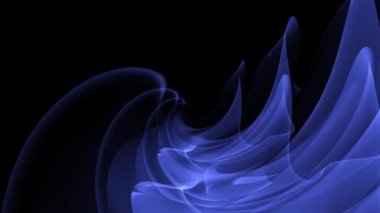 Soyut koyu mavi döngülü video arkaplanı - parlayan satırlar hareket ediyor