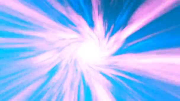 Абстрактний Фон Світлих Відтінках Синього Рожевого Якісний Динамічний Тунель Кольору — стокове відео