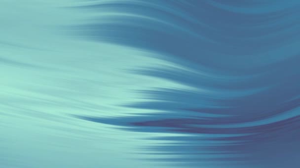 青い波の流れ 活力のある波のラインおよび光沢のある表面が付いているアニメーションされた背景 ブルー液体 4Kモーションアニメーション — ストック動画