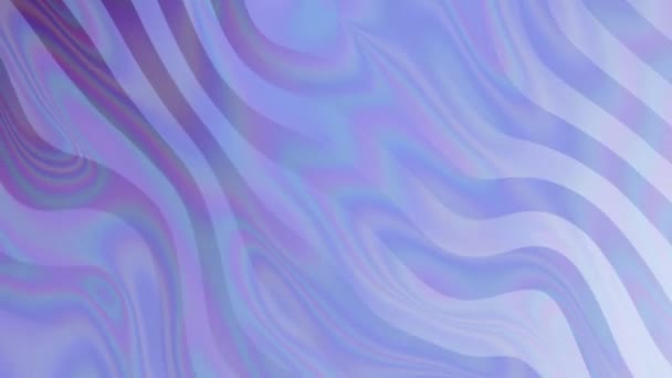 4K梯度紫色和白色波纹 运动抽象的潮流五彩缤纷的流体抽象流 漂亮的渐变纹理 — 图库视频影像
