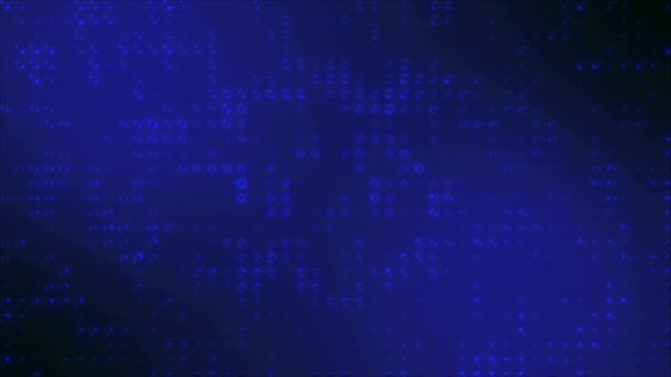 Darstellung Abstrakte Digitale Technologie Blaue Gitterlinien Mosaik Fliesenmuster Schleifenbewegung Zwinkende — Stockvideo