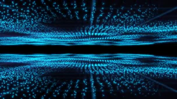 Nagy Felbontású Videó Intelligens Hálózatról Csatlakoztatásról Futurisztikus Digitális Stílus Kék — Stock videók