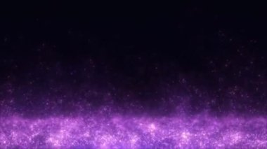 Glitter pink purple particles abstract background flickering particles with bokeh effect. 3D Rendering