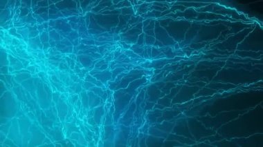 Kıvrımlı dalgalı mavi arkaplan. Gradyan soyut 4k video, hareket tasarımı