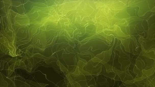 Геометрический Зеленый Фон Изогнутыми Волнами Движении Градиентное Видео Высокого Качества — стоковое видео
