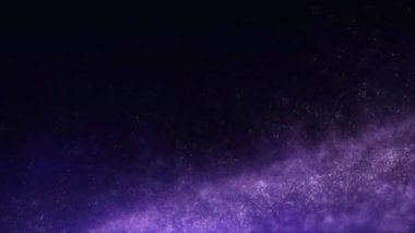 Mor soyut arkaplan, bokeh efektli titreşen parçacıklar. 3B Hazırlama