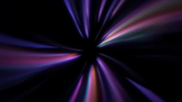 Cirkelstrålar Ljus Abstrakt Bakgrund För Färgglada Virvel Koncept Rörelsemönster — Stockvideo