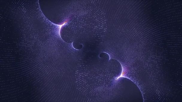 Galaxia Estrellada Espiral Del Sueño Púrpura Movimiento Espectacular Raya Luz — Vídeos de Stock