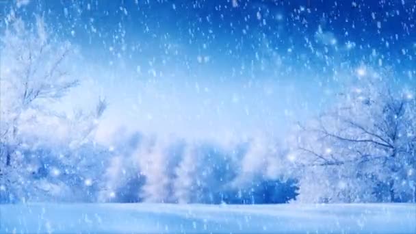 Weihnachtsdekoration Mit Schneeflocke Nahtlose Virtuelle Video Animation Zeitraffer — Stockvideo