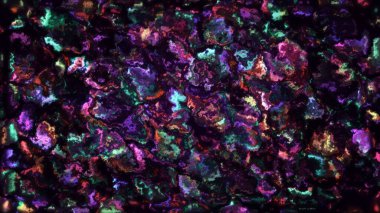 Soyut sanat arkaplanı sürrealite dalgalı parti topları küre parçacıkları sıvı madde gradyan renk