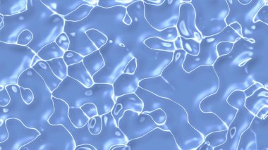 Soyut mavi su veya sıvı boya dokusu. Bu çerçeveler görsel efektler için inanılmaz bir organik arka planı temsil ediyor.