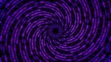 Mor dairesel tünel grafiği soyut modern parlak renk kaleydoskop projektör ışıkları yanıp sönen duvar modern sanat tasarım elementi giriş inanılmaz bilgisayar grafikleri neon çizgileri 4k