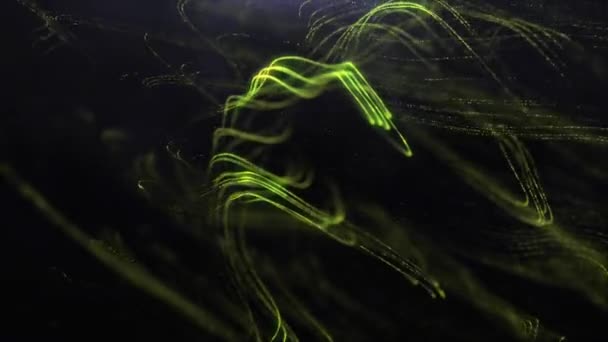 Анимированный Зеленый Цвет Цифровой Фон Анимация Технологический Фон — стоковое видео