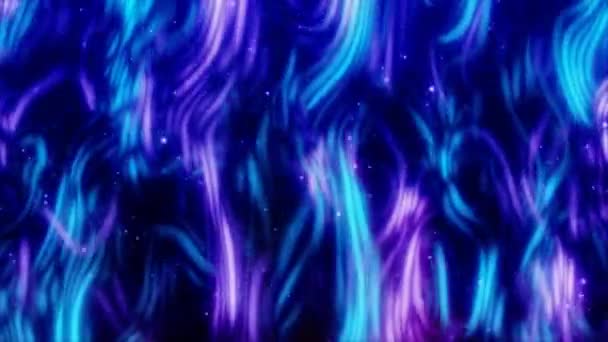 Arco Íris Holográfico Iridescente Azul Rosa Cores Estrias Gradiente Espaço — Vídeo de Stock