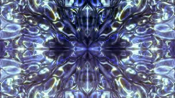 Blå Grafiskt Abstrakt Moderna Ljusa Flytande Gradient Färg Kalejdoskop Stiliserade — Stockvideo