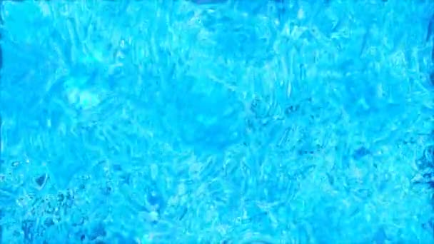 Agua Azul Abstracta Textura Pintura Líquida Estos Marcos Representan Fondo — Vídeo de stock