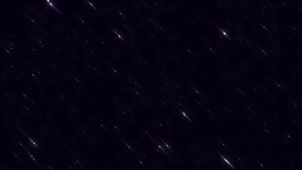 Kosmische Sterrenhemel Met Fonkelende Sterren Sterrennacht Stralende Sterren Fonkelende Sterren — Stockvideo