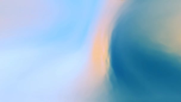 Sebuah Pelangi Holografik Berwarna Hijau Lembut Bergaris Gradien Biru Abstrak — Stok Video