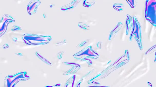 Abstract Water Druppels Achtergrond Kleurrijke Gradiënt Kleur Modern Kleurrijk Behang — Stockvideo