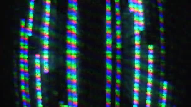 スピードライン レトロピクセル化された背景アニメーション 着色されたライン抽象的な液体技術幾何学の溶岩のサイケデリックな虹の動きの背景 スクリーンビデオアニメーション 3840X2160 — ストック動画