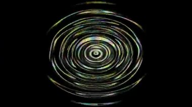 Soyut sıvı eğimli çemberler arkaplanı oluşturur. Tahıl etkisiyle renkli, temiz bir animasyon. İş sunumu için hareket dokusu kavramı