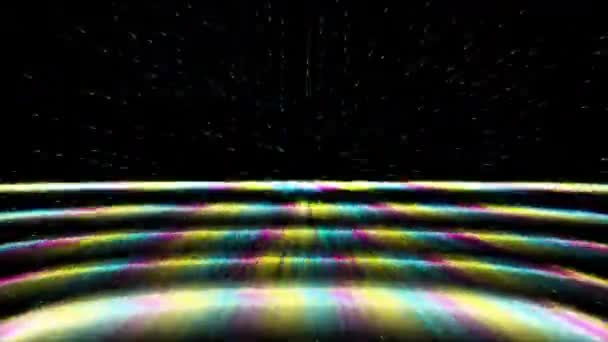 Líneas Velocidad Animación Fondo Retro Coloridos Rayos Transición Del Arco — Vídeos de Stock