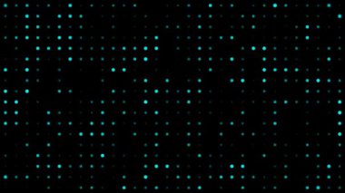 Soyut arkaplan animasyonu, dijital küçük daireler şablonu, hafif elektronik doku