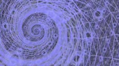 Klasik soyut sonsuz girdap sarmal dikişsiz animasyon arkaplanı. Gerçeküstü hareket grafikleri