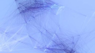 Hareket halindeki geometrik çizgilerin kristal bağlantıları. 4k içinde soyut ışık teknolojisi arkaplanı