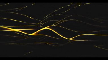 Altın çizgileri ve şekli olan siyah lüks şirket geçmişi. Hareket tasarımı 4k video animasyonu