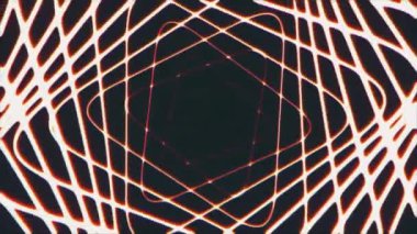 Koyu kırmızı ve beyaz geometrik çizgi deseni, güzel görsel döngü arkaplan kavramı