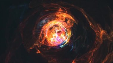 Kozmik enerji girdabının soyut arka planı fenomen, enerji dumanı, evrende güzel hareket ediyor. Evrendeki renkli kozmik enerji ışık çizgilerinin girdabı.