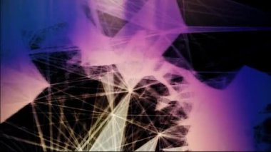 Dans eden ve değişen renkli geometrik desenlerin büyüleyici dünyasına dalın, büyüleyici bir ışık ve gölge karışımı oluşturun..