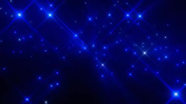 Gece gökyüzü parlak mavi yıldızlarla canlanır, açık hava olaylarında çarpıcı bir kozmik mucize yaratarak, tüm katılımcıları büyüler. Video 4k, hareket tasarımı