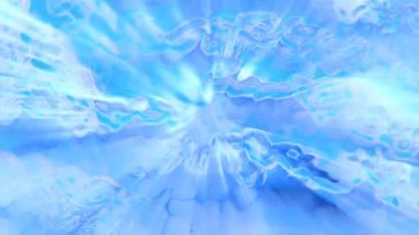 Dönen mavi ışık desenleri arasında, merak ve sükunetle dolu bir sualtı macerasını anımsatan büyüleyici bir yolculuk yaşayın. Video 4k, hareket tasarımı