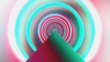 Canlı renkler ve dinamik desenlerden oluşan girdaplı bir tünelde büyüleyici bir yolculuk keşfedin. Hayal gücü ve yaratıcılık dünyasındaki izleyicileri sarın. Video 4k, hareket tasarımı