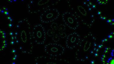 Görkemli ışık desenleri karanlıkta dans ediyor. Elektronik bir müzik etkinliğinde seyirciyi büyülüyor. Video 4k, hareket tasarımı