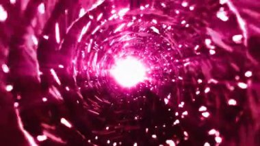 Canlı renkler ve duyularla bağlantılı dinamik ışık efektleriyle dolu soyut bir tünel vasıtasıyla büyüleyici bir geçiş yaşayın. Video 4k, hareket tasarımı
