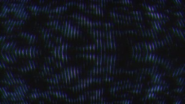 Yapay desenler canlı renklerde ve dokularda görünür, karanlık bir ortamda izleyicileri büyüleyen teknolojik sanatsallığı gösterirler..