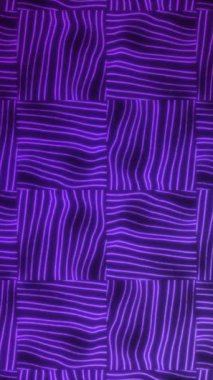 Canlı mor çizgilerle büyüleyici desenler yaratıcı bir ortamda büyüleyici bir görsel deneyim yaratıyor..