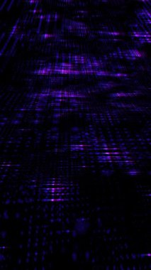 Dinamik soyut hareket, mor desenler ve akışkan bir tasarım ile büyüleyici bir etki yaratır..