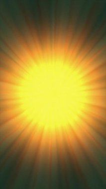 Parlak ışınlar merkezi bir güneş patlamasından yayılıyor ve dinamik bir görsel deneyim yaratıyor..