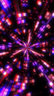 Değişken bir şekilde dönen ve titreyen renkli soyut hareketlerin büyüleyici bir görüntüsünü deneyimleyin..